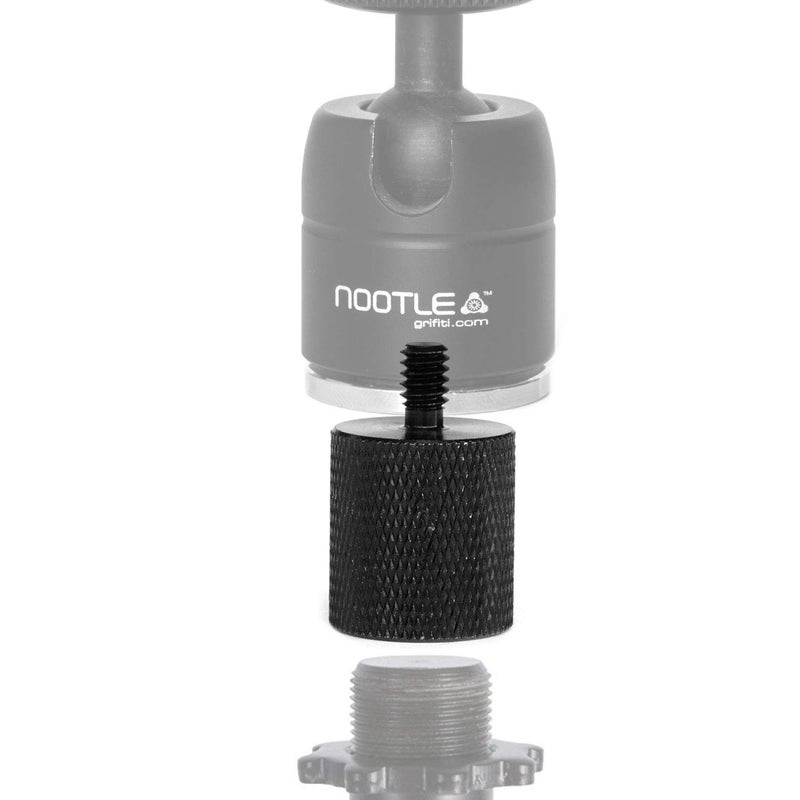GRIFITI NOOTLE Music MIC Stand Adaptor 5/8â€ 27 Female to 1/4â€ 20 Male and MINI Ball Head for Cameras, Phone and Tablet MOUNTS - Image 3